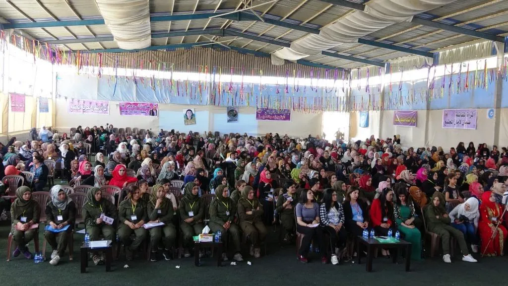  Women's Administration conference in al-Raqqa continues with speeches, discussions