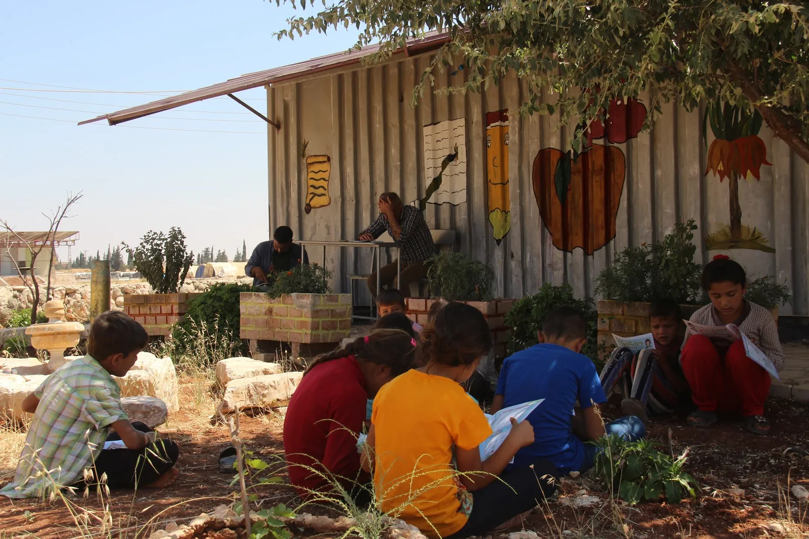 Serdam library is destination for Afrin's children to improve their skills 
