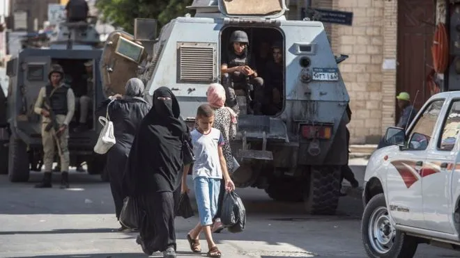 7 members of the Egyptian security Forces killed in an armed attack