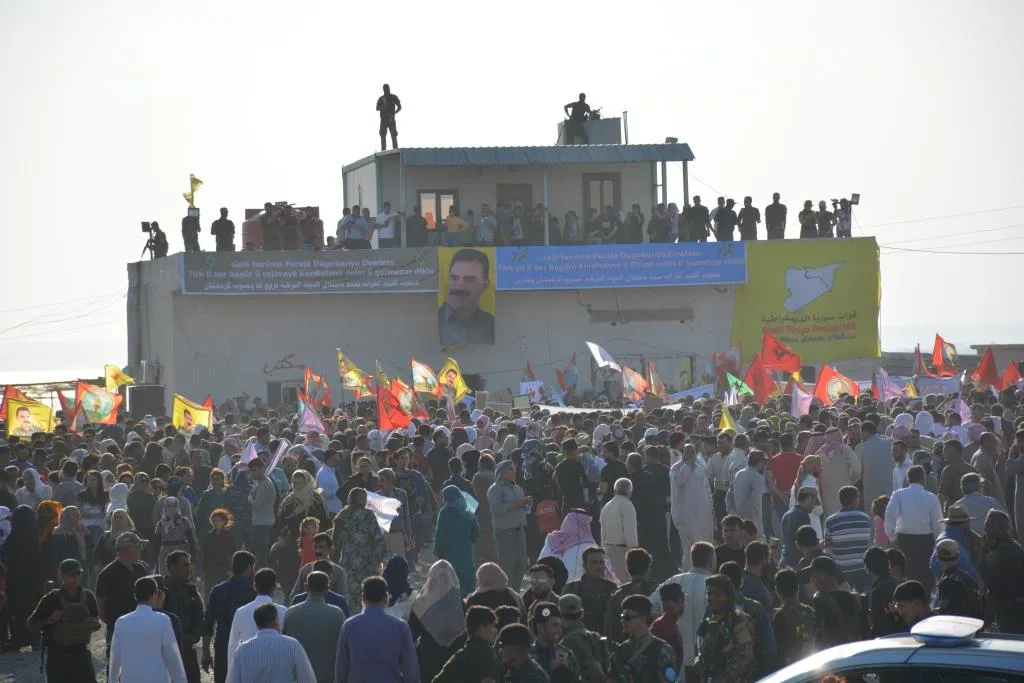 Thousands of Syrians protest the Turkish aggression on Afrin and southern Kurdistan
