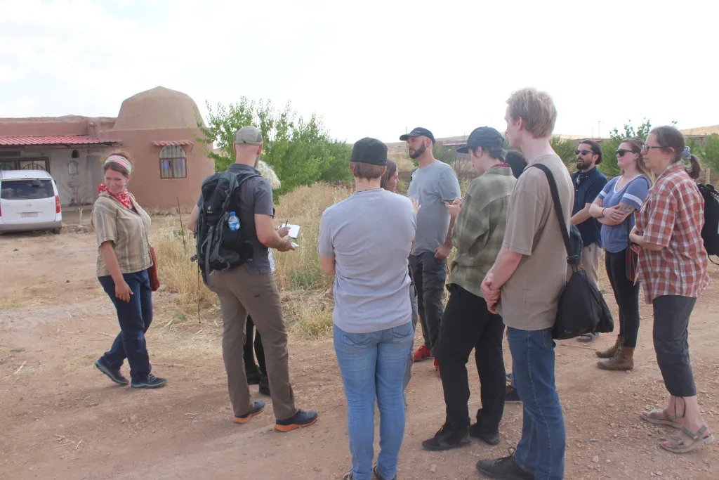The American academicians' delegation visits Jinwar