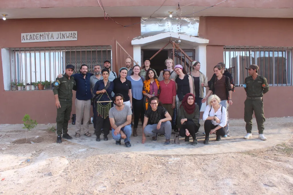 The American academicians' delegation visits Jinwar