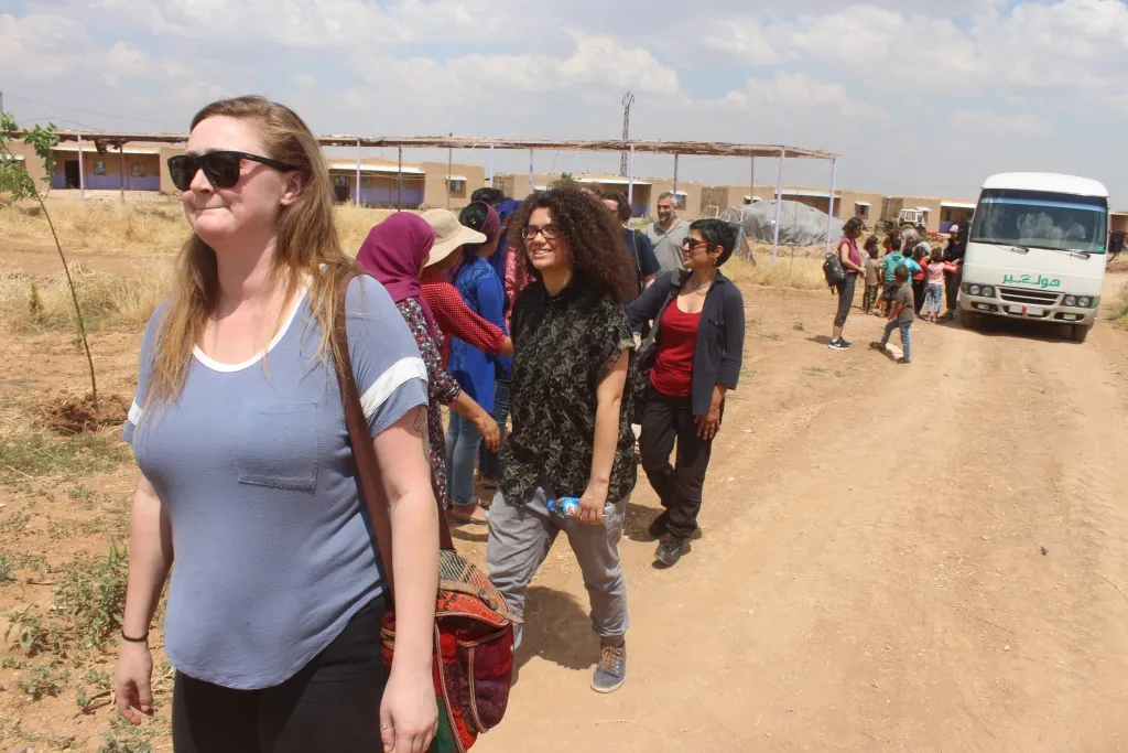 The American academicians' delegation visits Jinwar