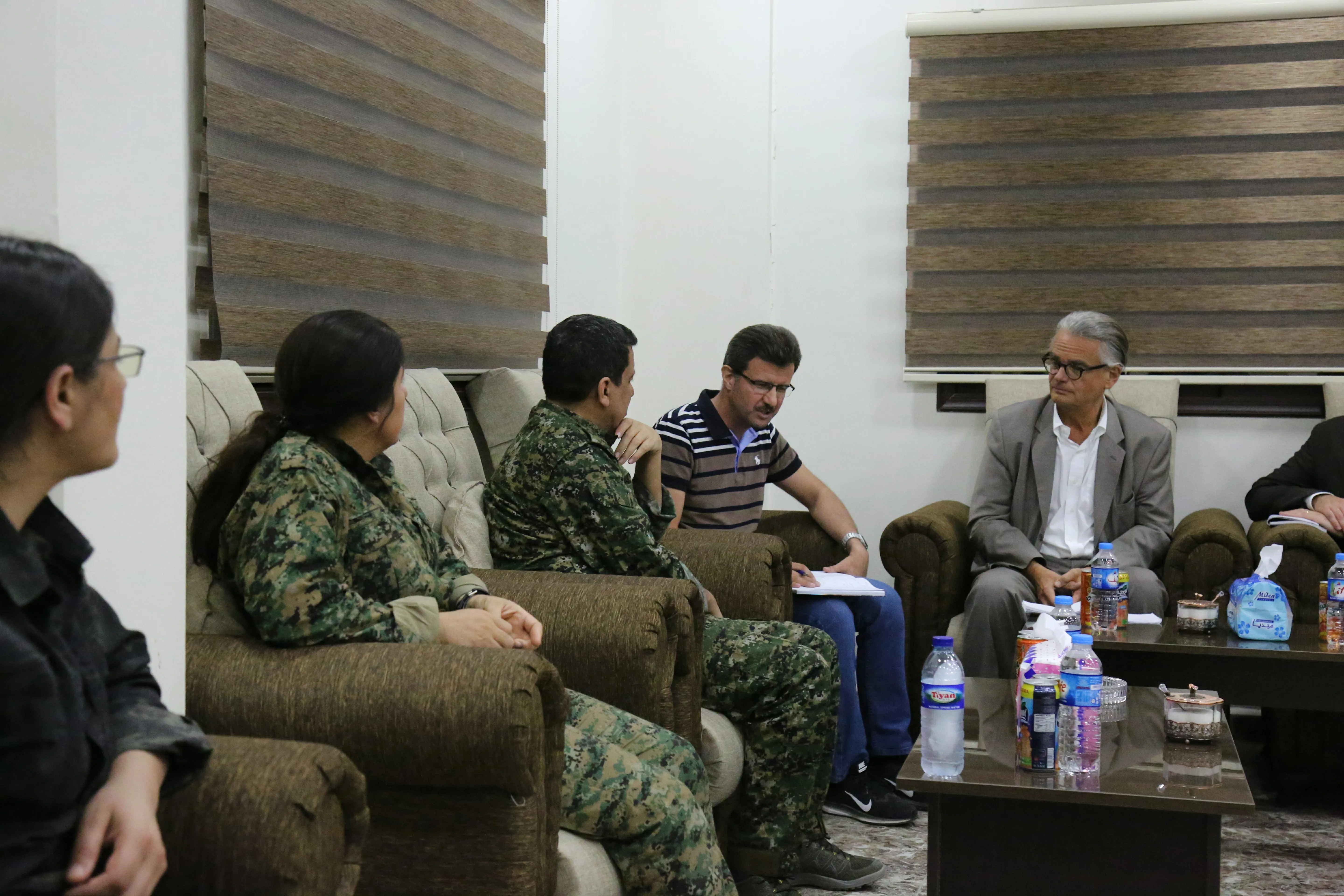 Swedish envoy for the Syrian file meets with SDF commander