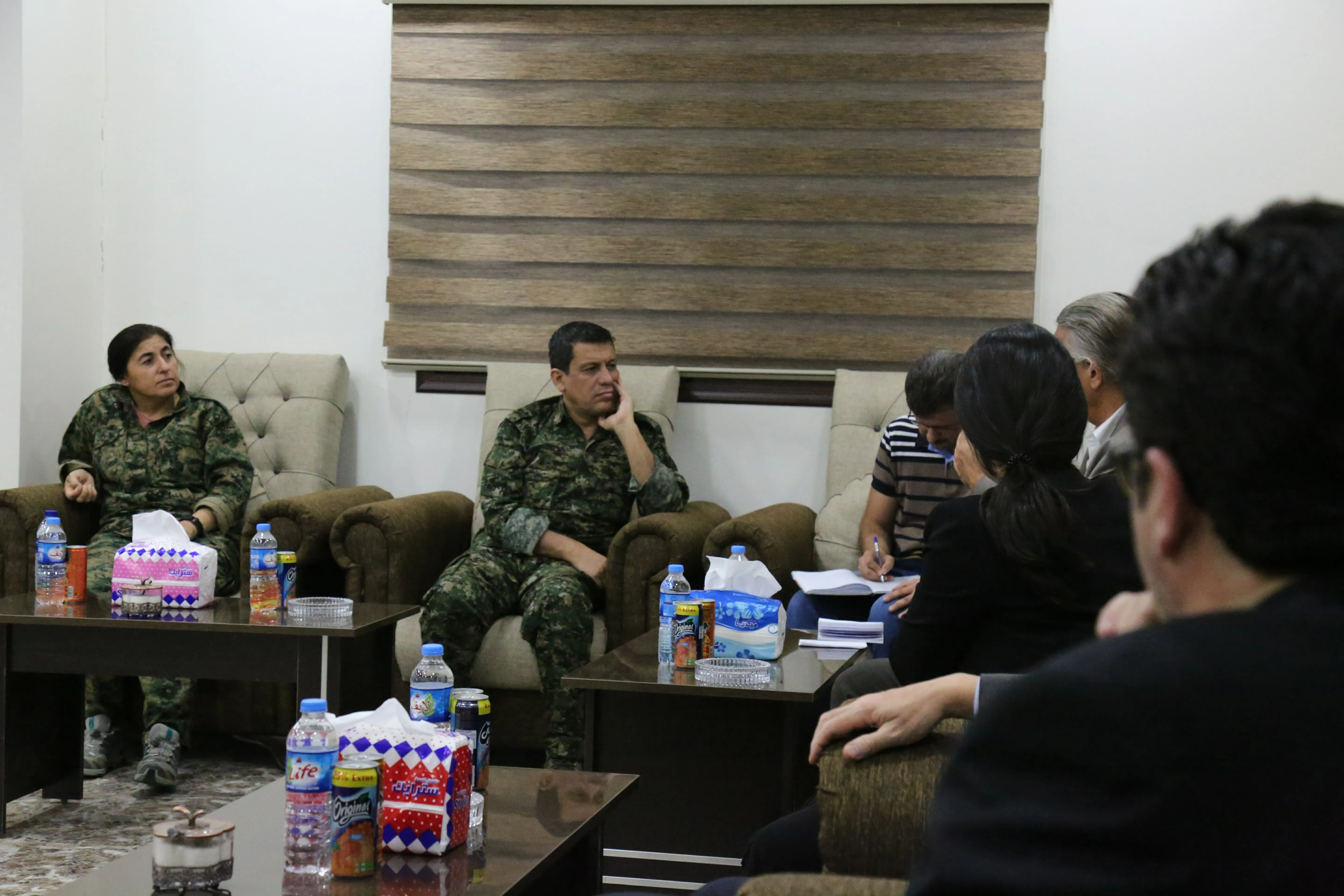 Swedish envoy for the Syrian file meets with SDF commander