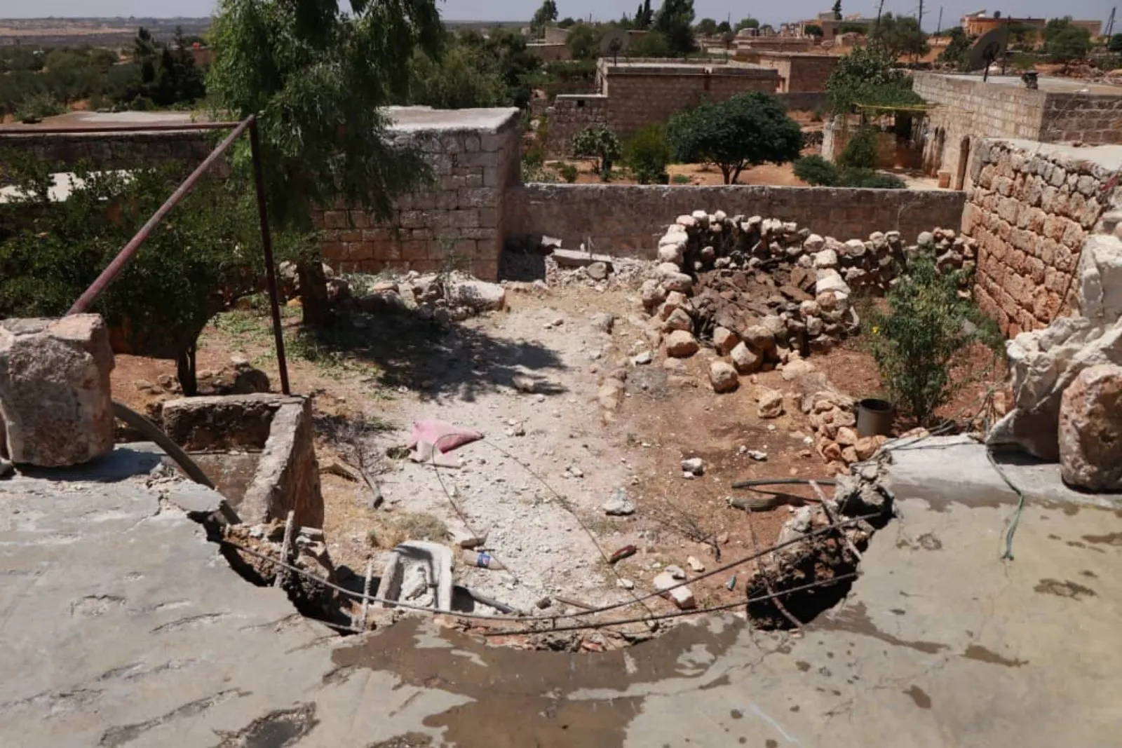 Our agency monitors damage Turkish bombardment left