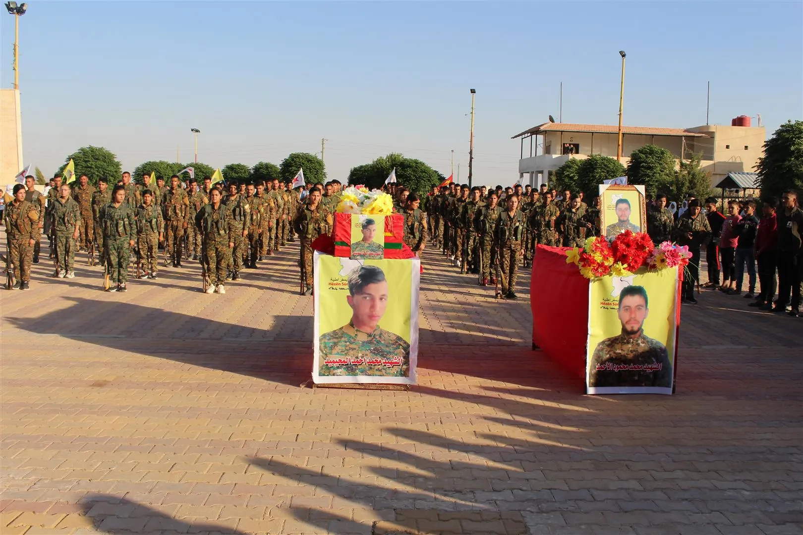 Al-Hasakah disclosed record of martyr Mohammed Mahmoud, bid farewell martyr Mohammed al-MohimidC