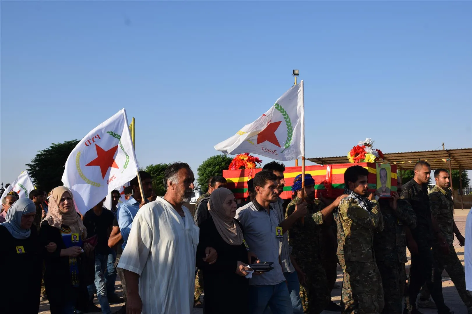 Al-Hasakah bid farewell Martyr Peleng Mazloum