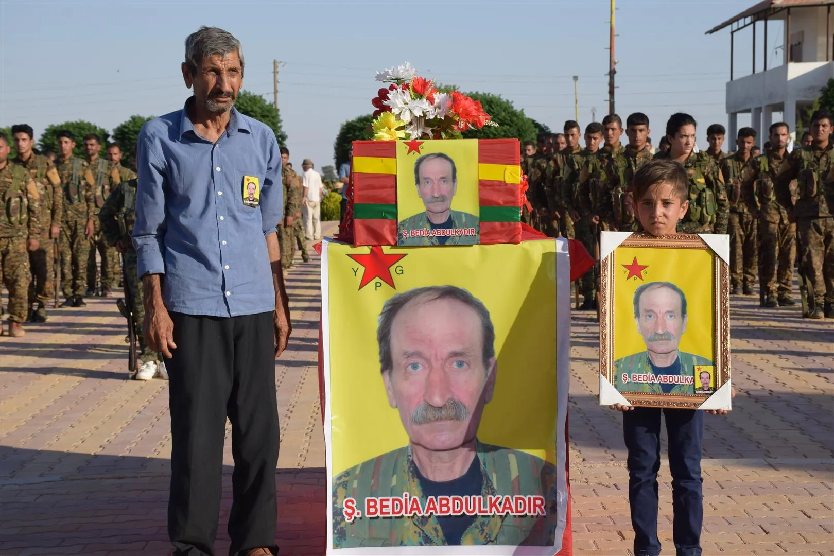 Al-Hasakah bid farewell Martyr Peleng Mazloum