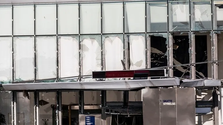 Explosion near Danish police station
