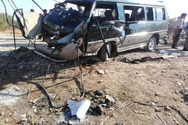 Explosion of an explosive device with Azaz