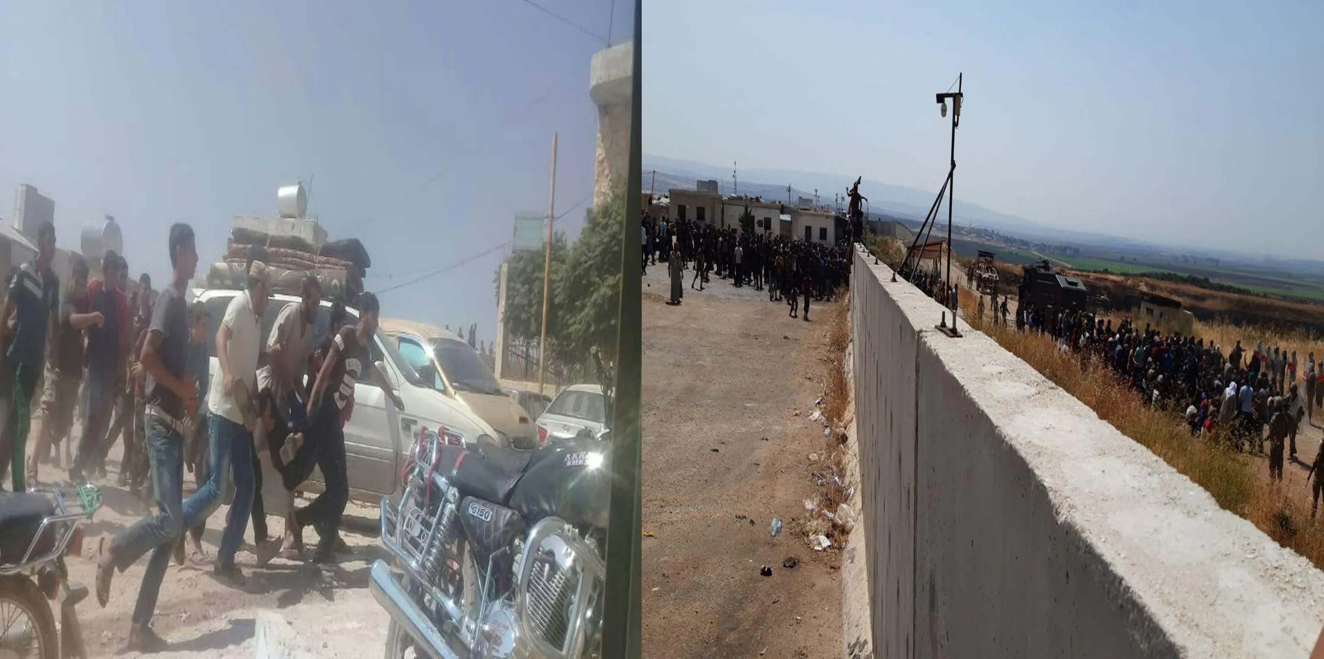 Idlib people demonstrated in face of Turkey