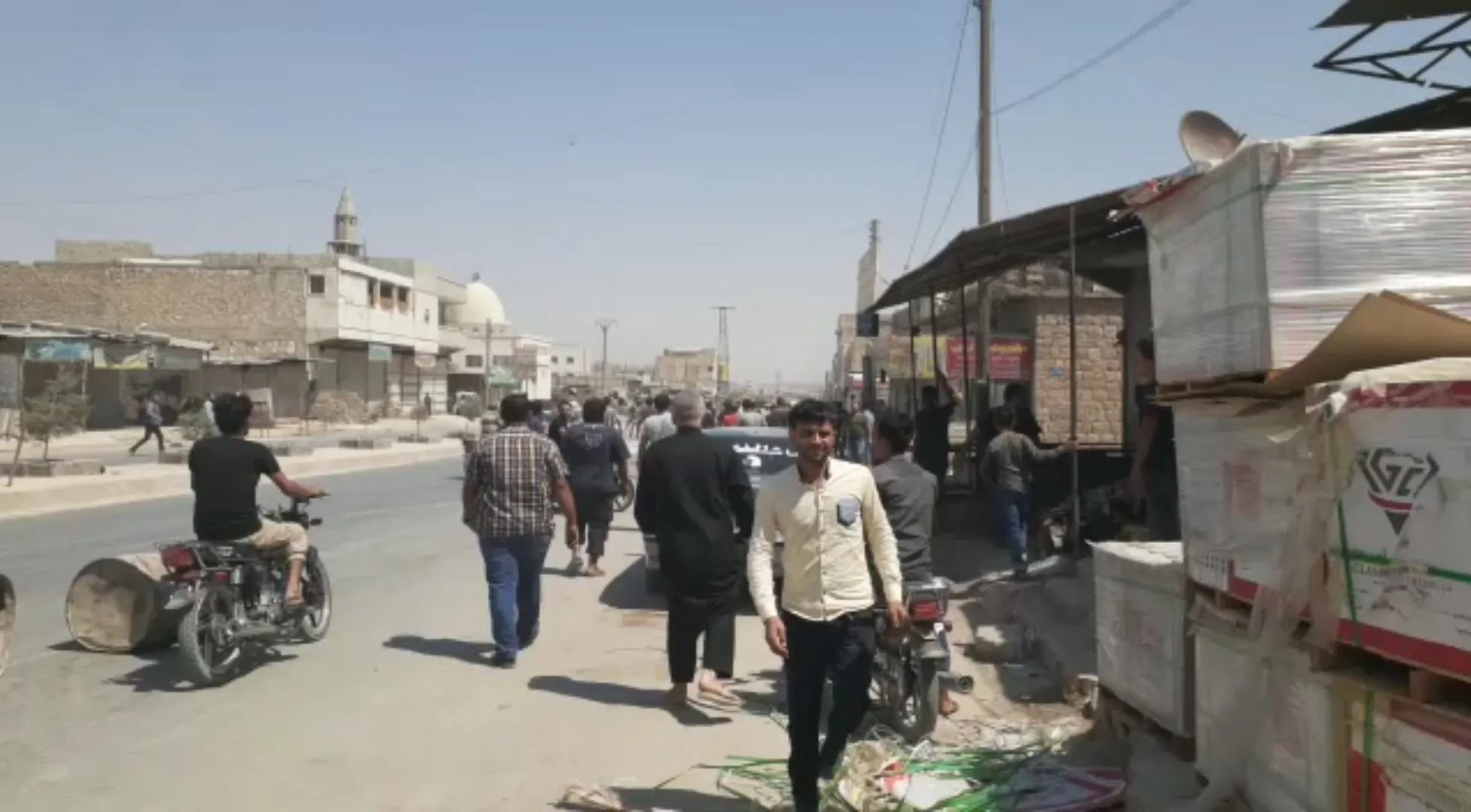 Demos in Al-Bab due to clashes which left casualties