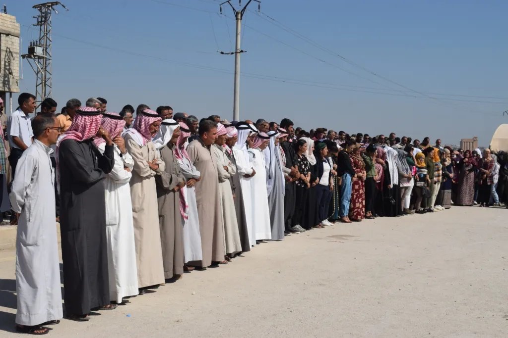 Human shields activity in Tell Abyad conclude asserting on resistance