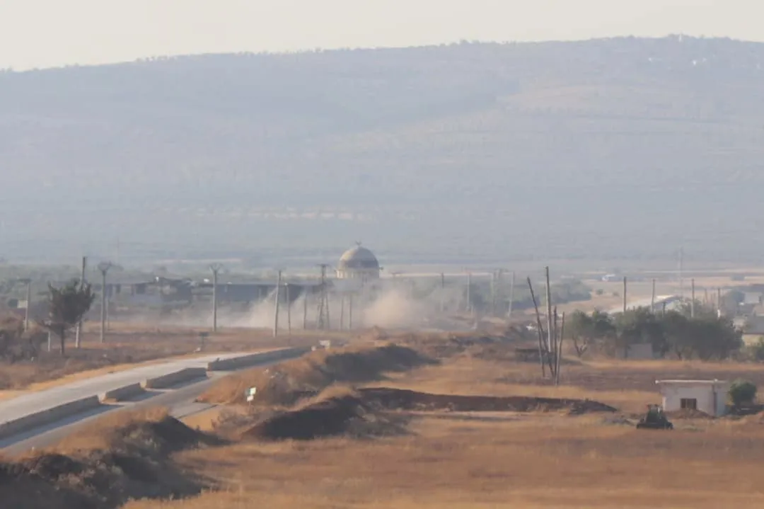 Turkish occupation resumed its shelling on Shara villages, Tel- Rifaat district