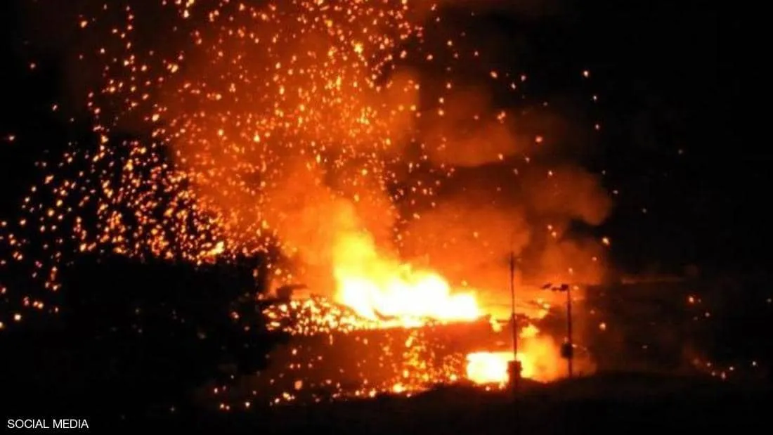 Explosions inside a military base in occupied Cyprus from Turkey