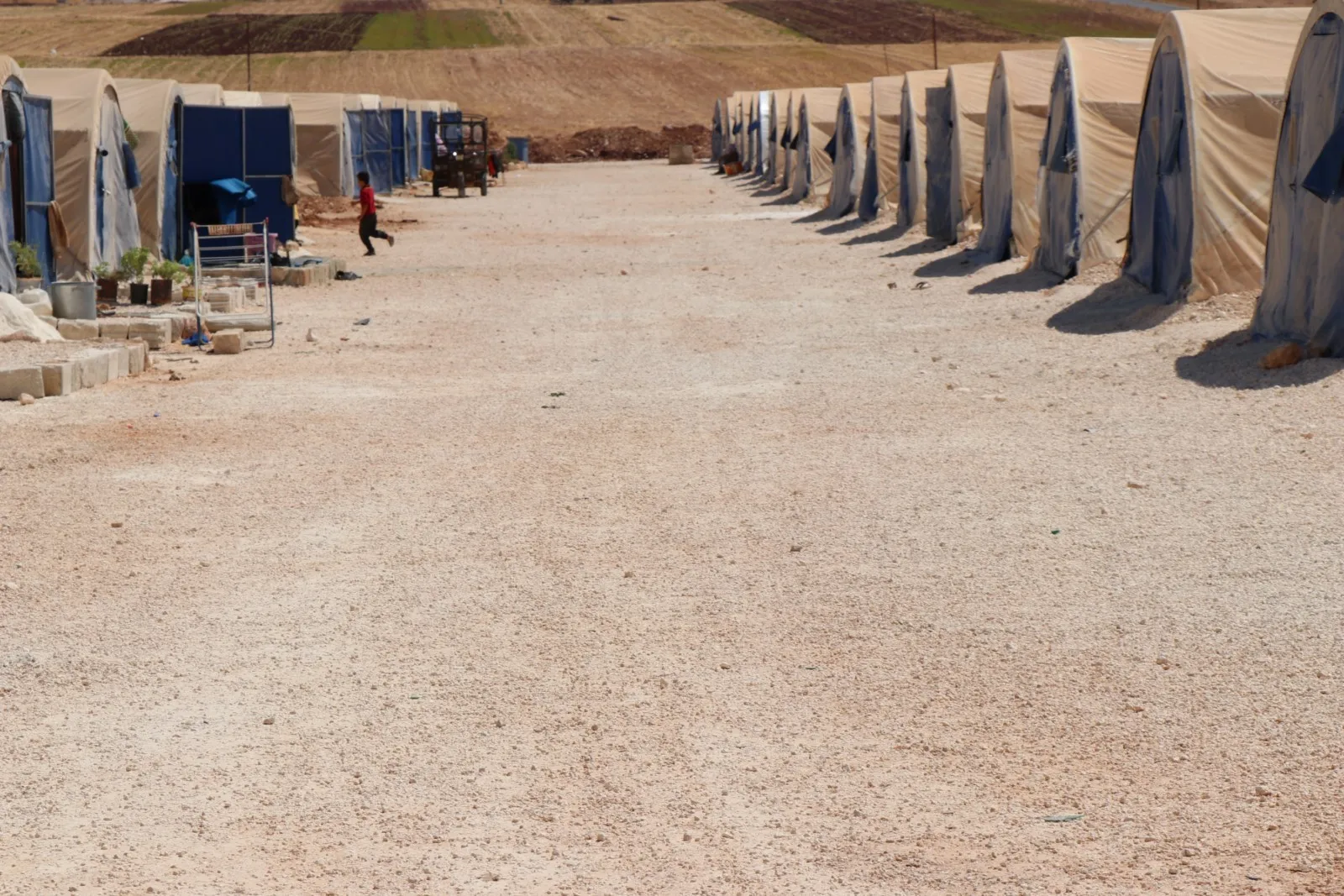 Al-Awda camp… Services are provided; many projects are underway