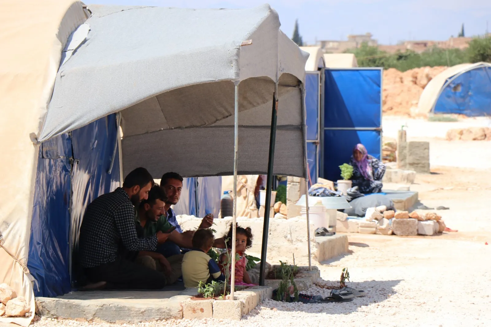 Al-Awda camp… Services are provided; many projects are underway