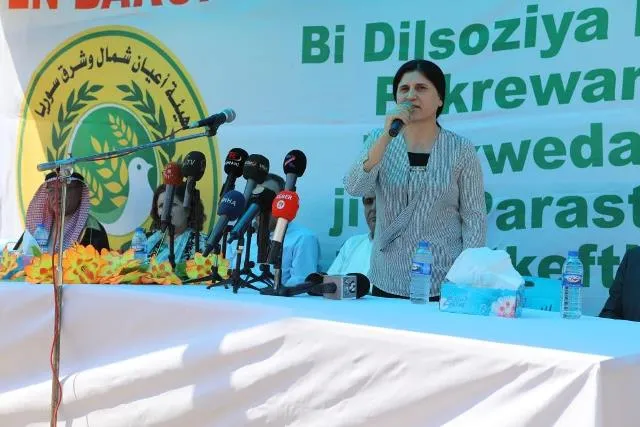 Asia Abdullah called on clans' notables to take decisive situation against Turkish threats