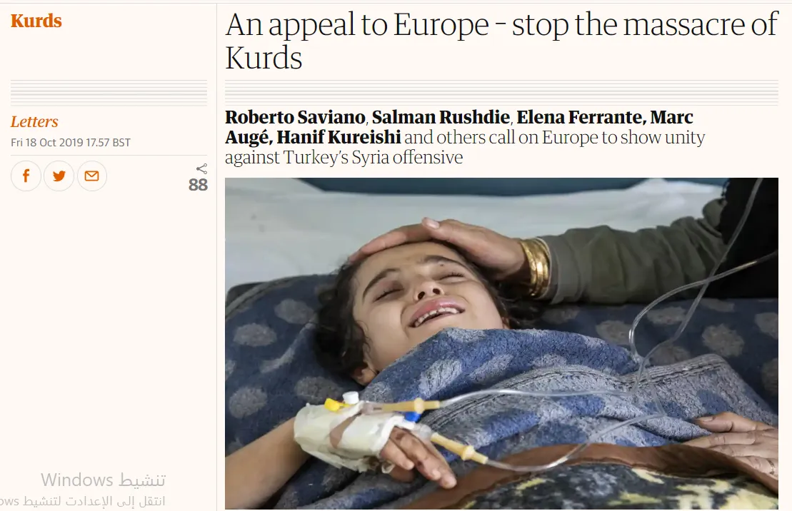 Intellectuals, scientists demand from Europe: Stop the massacre of Kurds