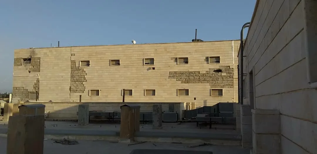 Photos and video .. Scenes of the destruction of Serekaniye hospital