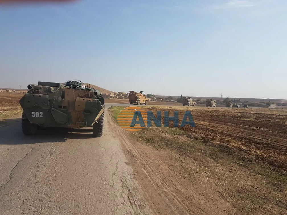 Russia- Turkey patrol in Ad-Darbasiyah countryside