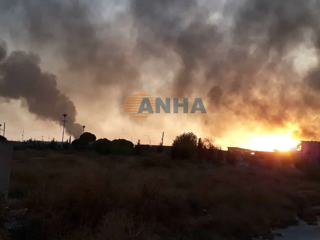 Turkish occupation shells Rihaniya village of Tel Tamr