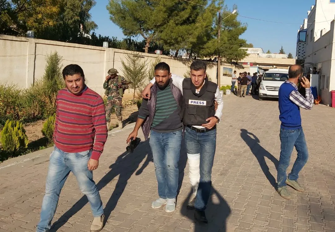 Reporter of Syrian News wounded in Turkish bombing