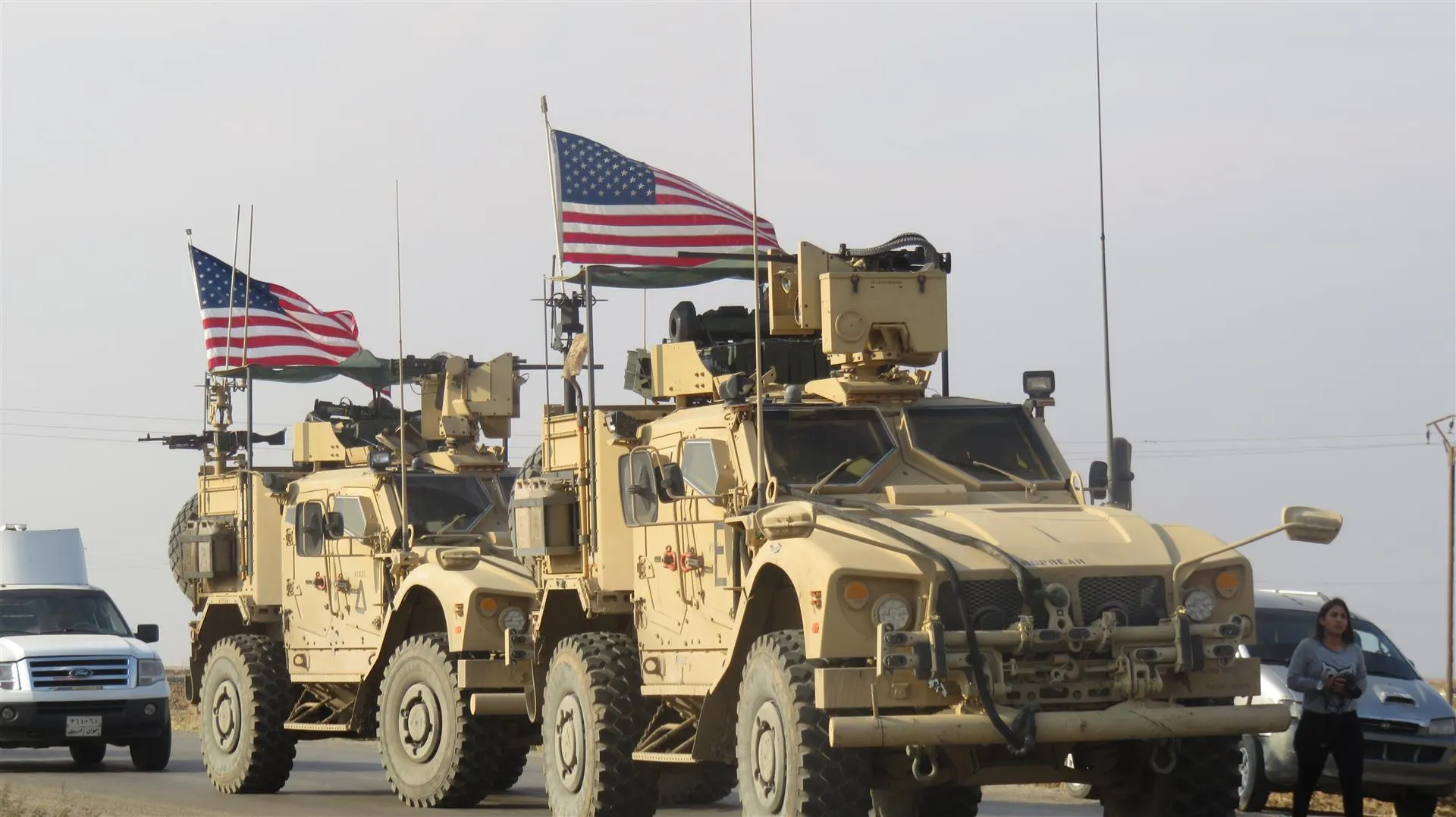 US patrol wandered oil installations
