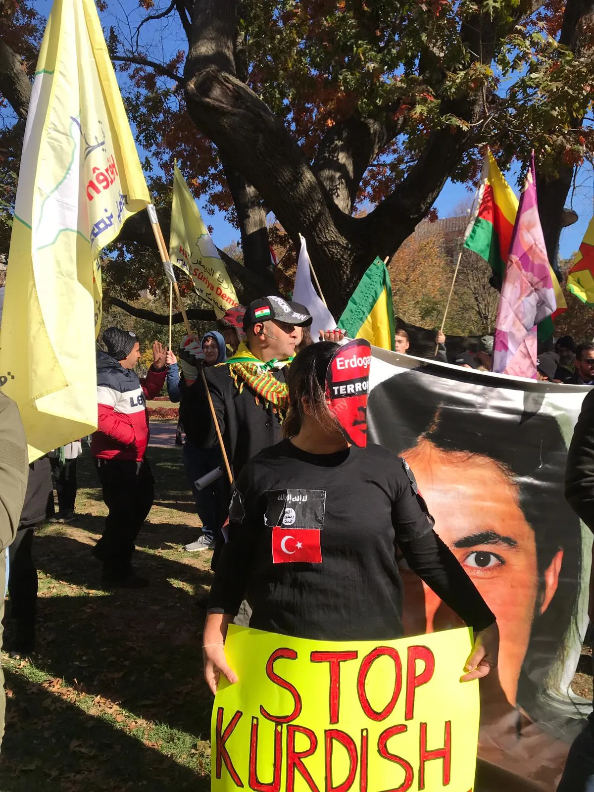 Mass protests in Washington on Trump and Erdogan’s meeting 
