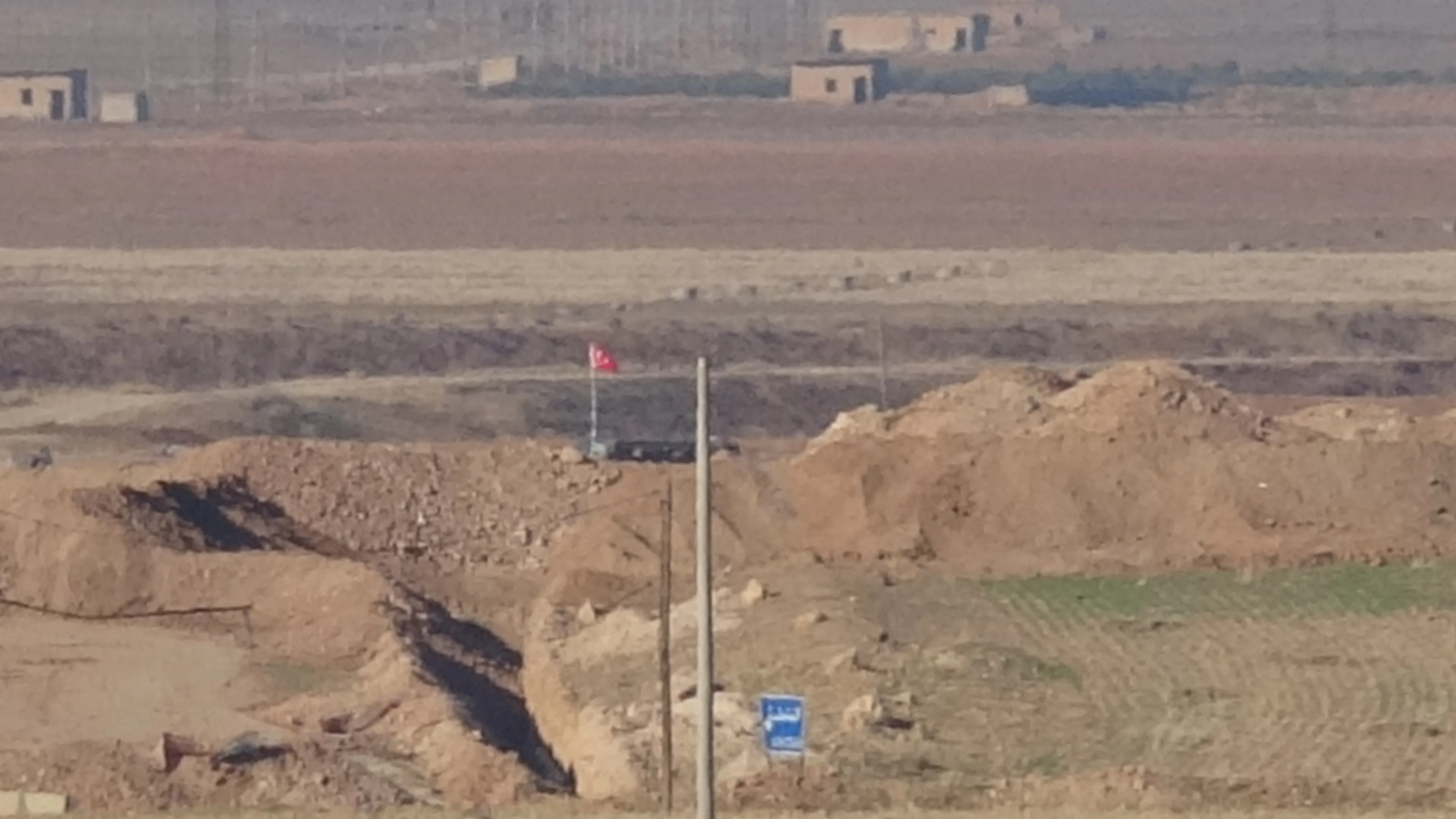 Turkish occupation’ movements about M4 road, raising its flags over occupied villages