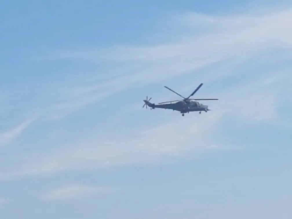 A joint Russian patrol with Turkish occupation army moving west of Darbasiyyah