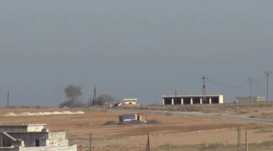 Video .. Part of the bombing of the Turkish occupation, its mercenaries on Ain Issa countryside