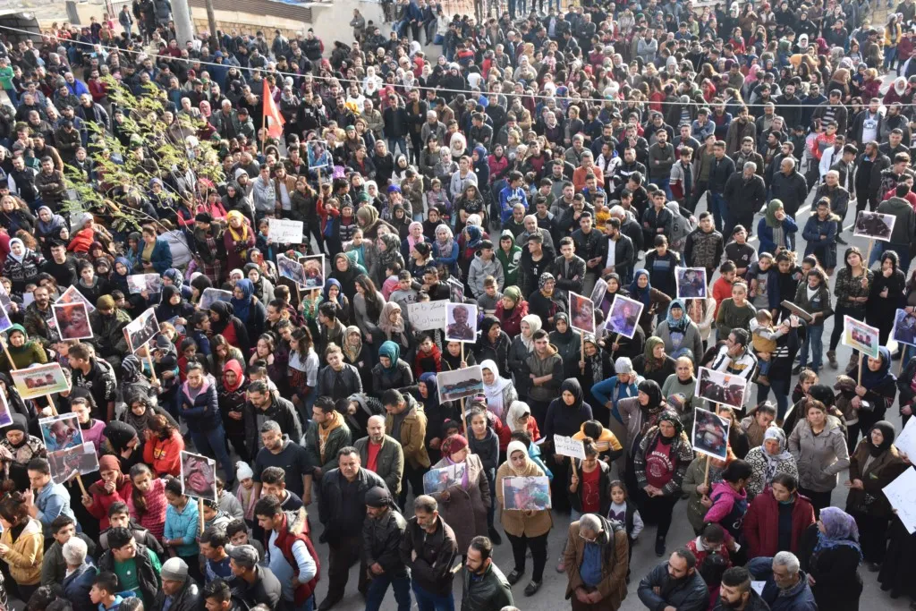 Demonstrators: Children killer cannot exterminate our presence