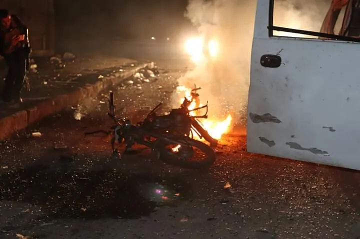 Motorbike blasted in al-Hasakah