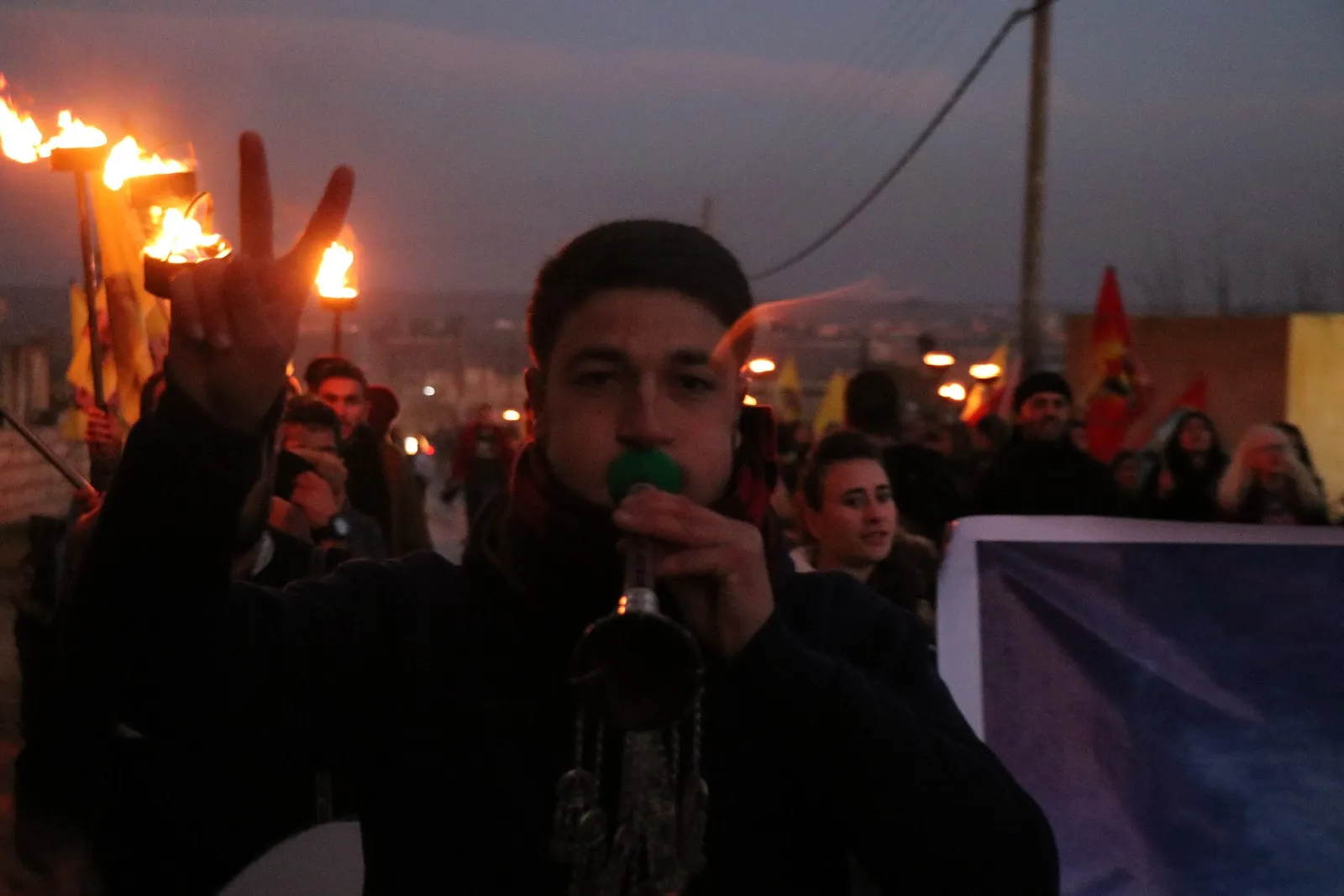 Demo in Sherawa denounced isolation on Ocalan