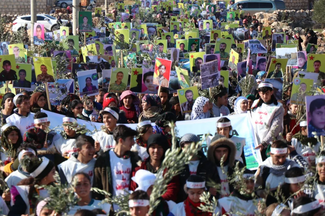 Demo in Sherawa to condemn occupation, emphasize resistance until returning to Afrin
