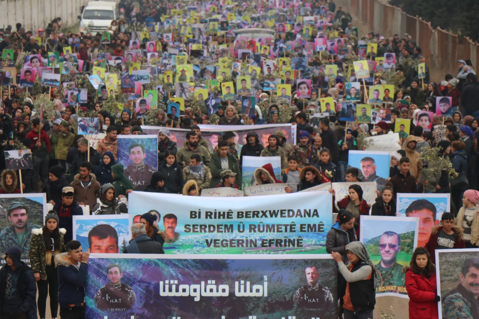 Tens of thousands of Afrin citizens renew Resistance of the Age