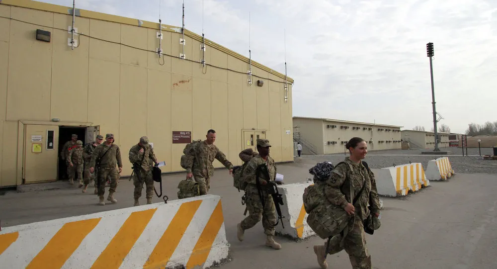 Shells on a base house American forces in Iraq
