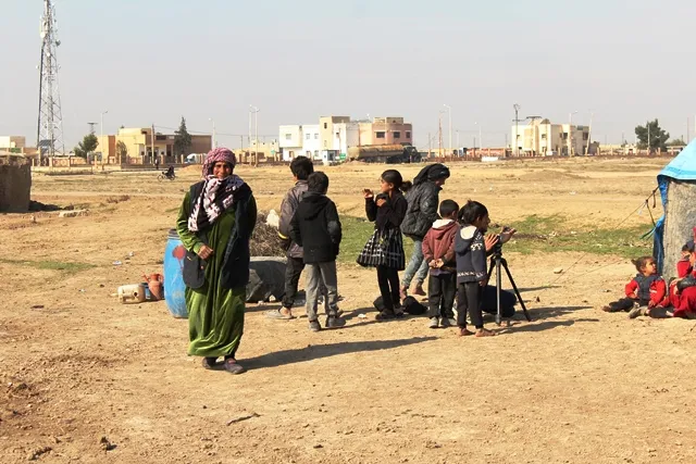 More families displace from Ain Issa countryside