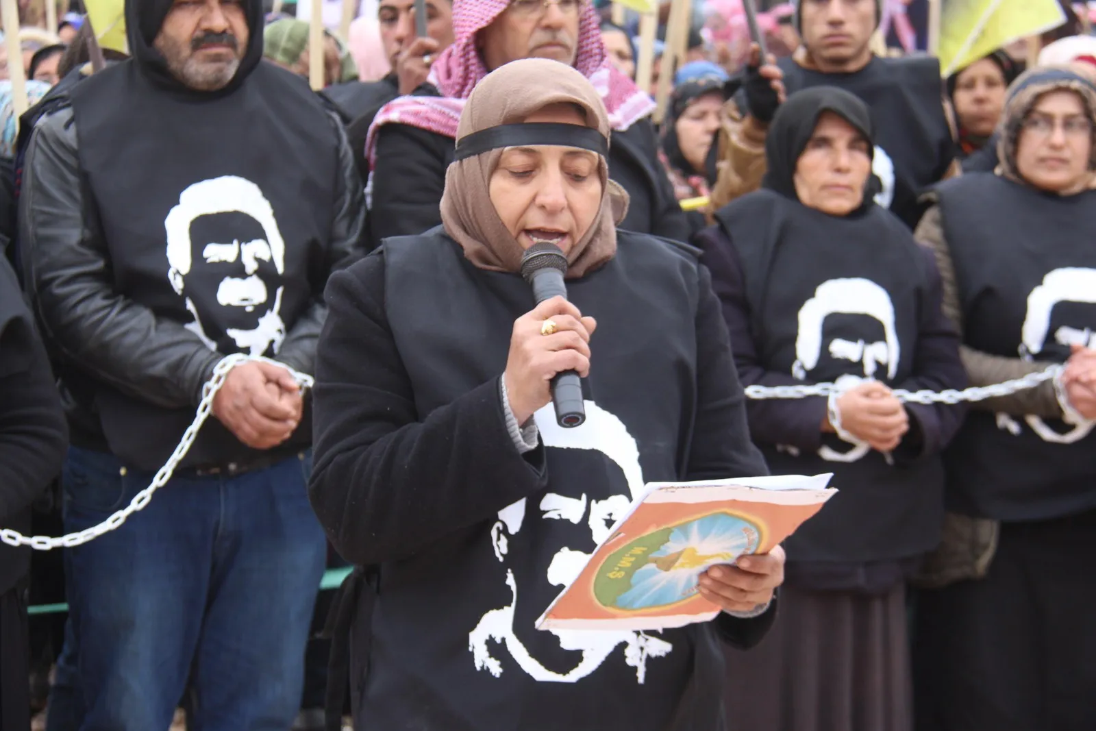 Demo in al-Shahba to condemn international conspiracy