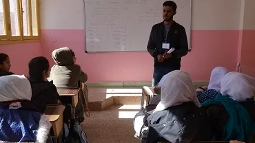 Awareness campaign in Raqqa to show the negative effects of drugs