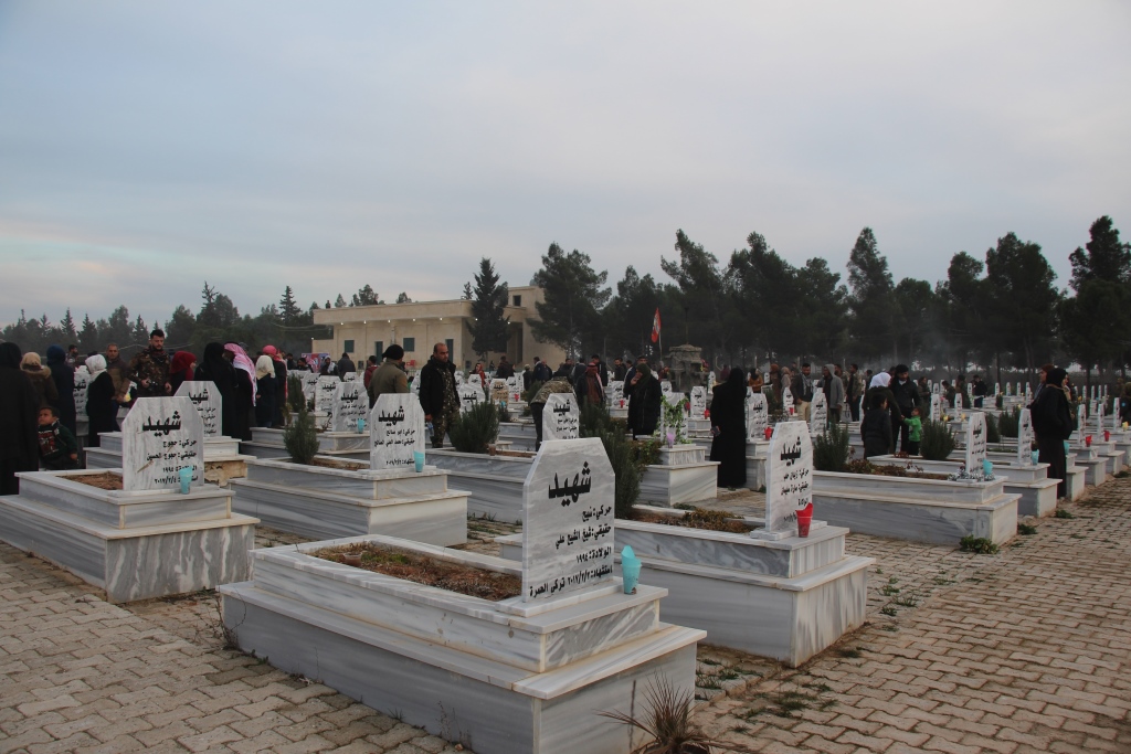 ​​​​​​​Manbij people commemorated February martyrs