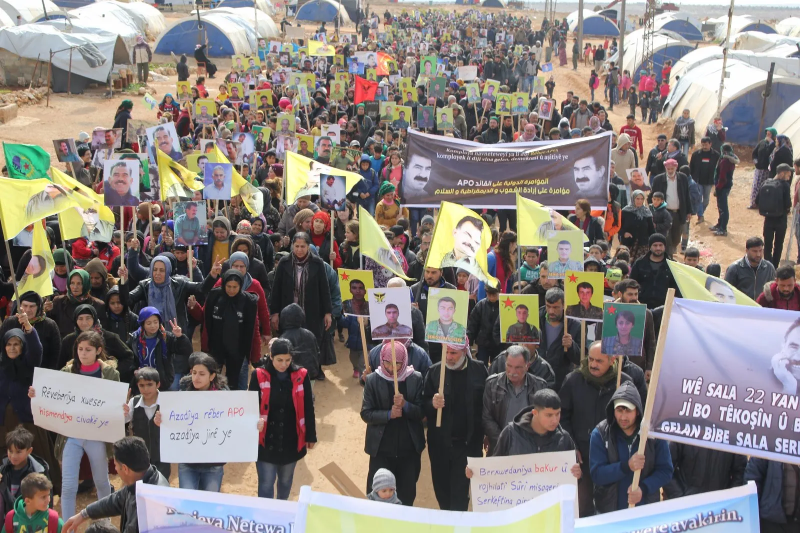 The displaced of Afrin denounce international plot, emphasize resistance