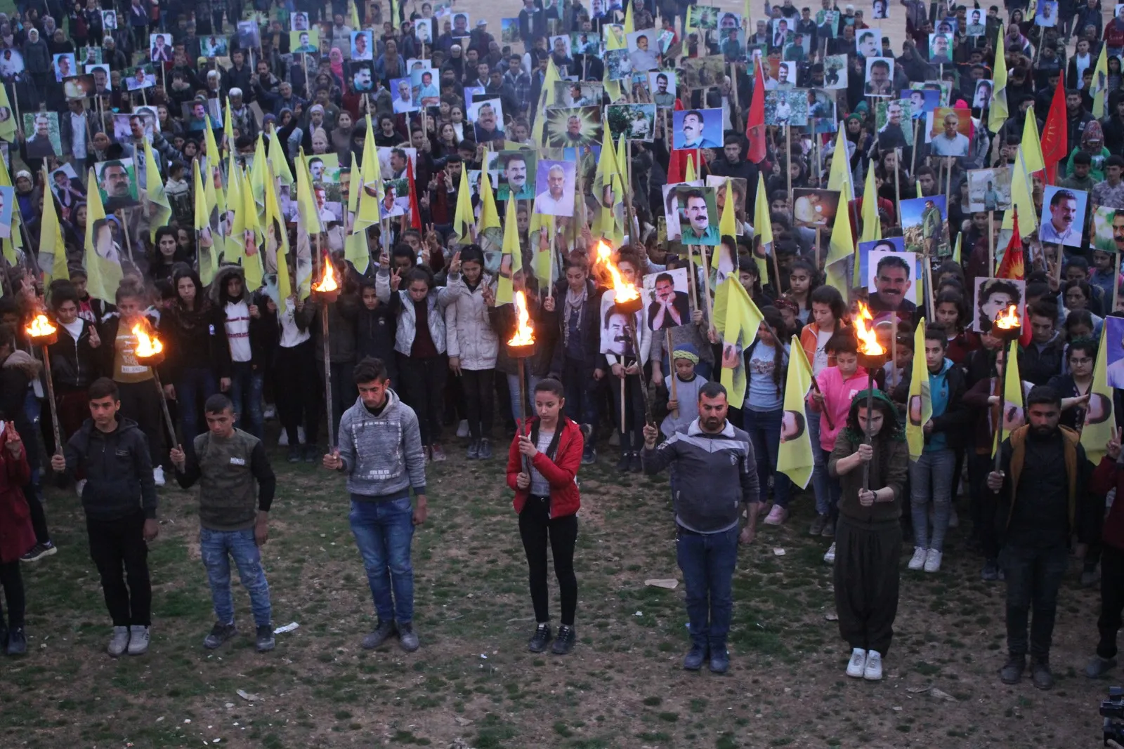 Youth demonstration in Al-Shehaba canton  demands  uncovering  Ocalan's status