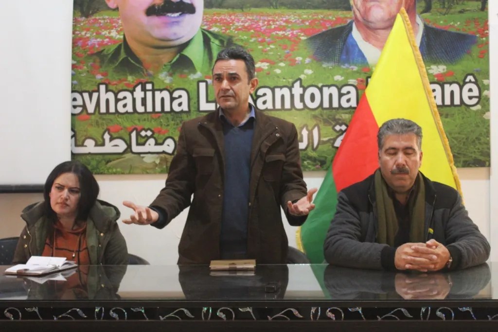 AA institutions, political parties in Kobanê participated in lecture on international conspiracy 