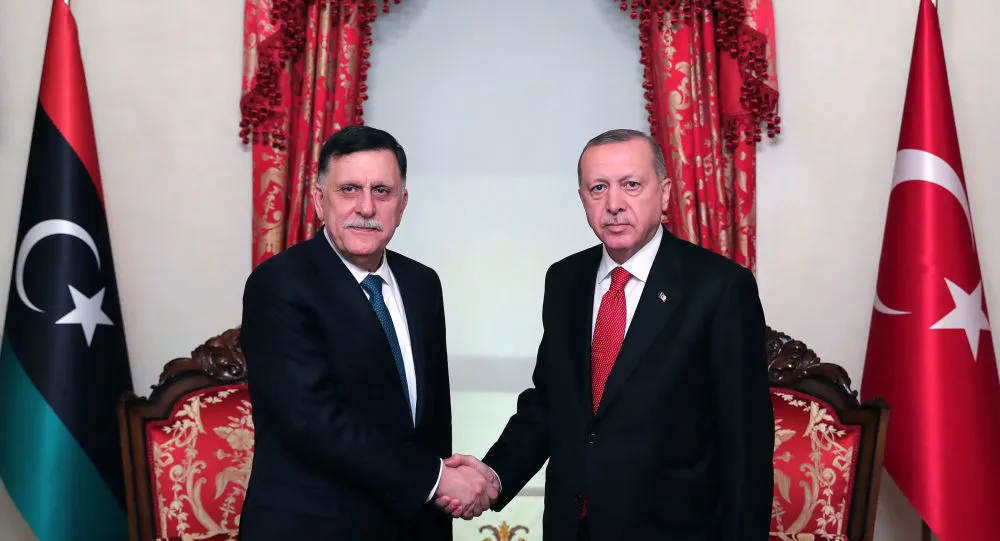 ​​​​​​​Erdogan meeting Al Serraj in Istanbul