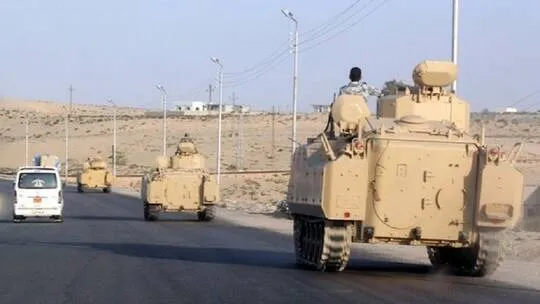 Two Egyptian officers and 10 armed men killed in north Sinai