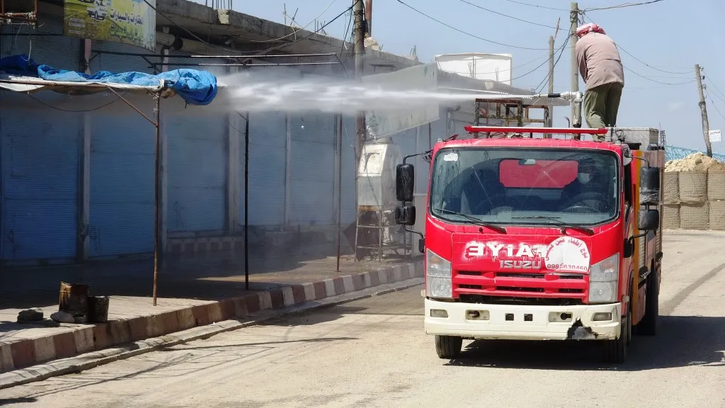 Services committee sterilizes streets of Ain Issa