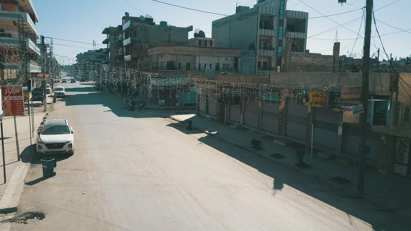 In photo and video.. curfew in Qamishlo